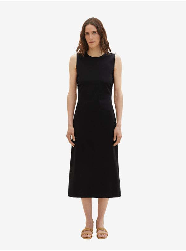 Tom Tailor Black Ladies Midi-Dresses Tom Tailor - Women