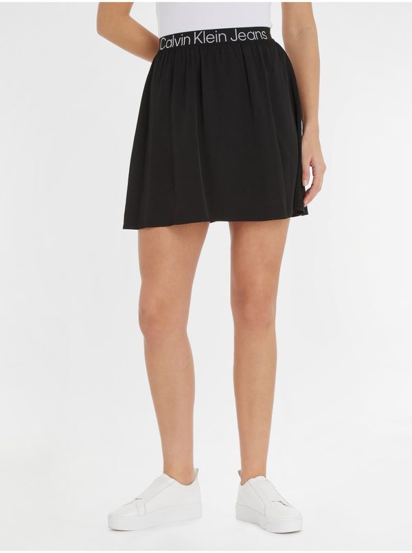 Calvin Klein Black Ladies Mini Skirt Calvin Klein Jeans - Ladies