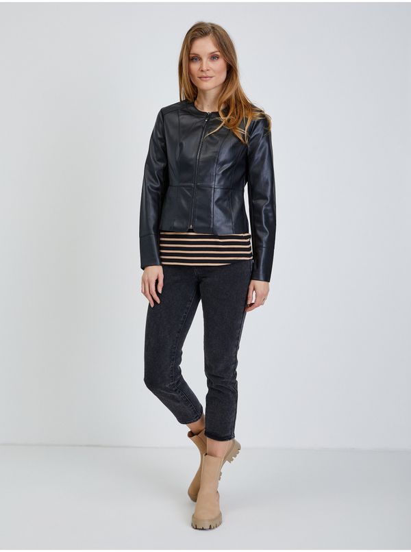 Orsay Black Leatherette Jacket ORSAY - Women