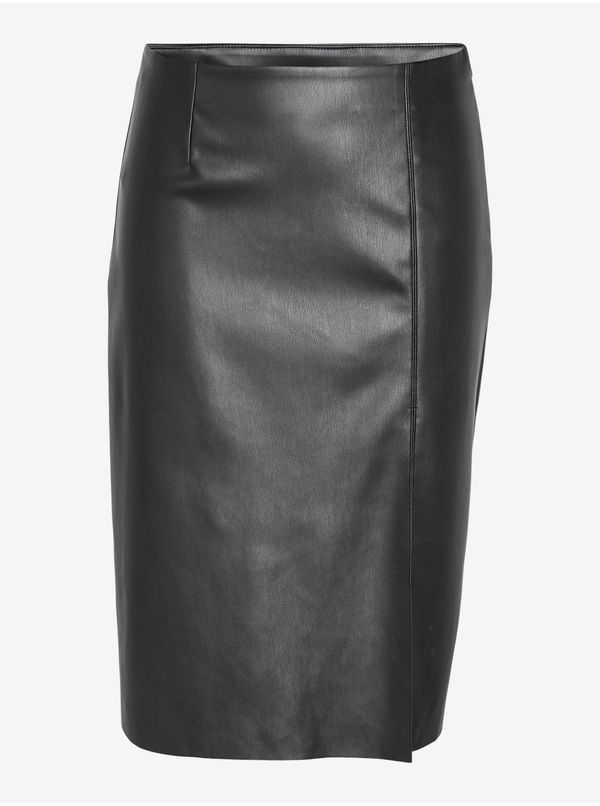 Noisy May Black Leatherette Pencil Skirt Noisy May Clara - Ladies