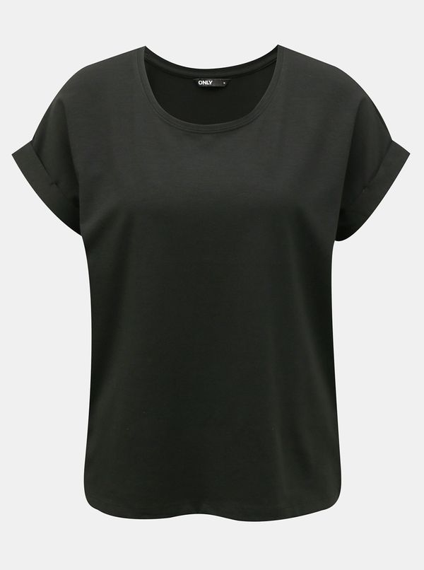 Only Black loose basic T-shirt ONLY Moster - Women