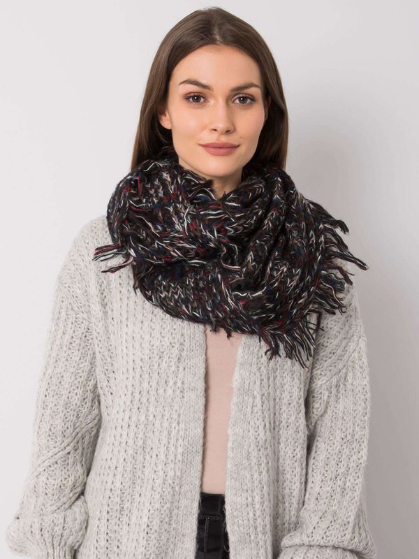 Fashionhunters Black melange women's scarf