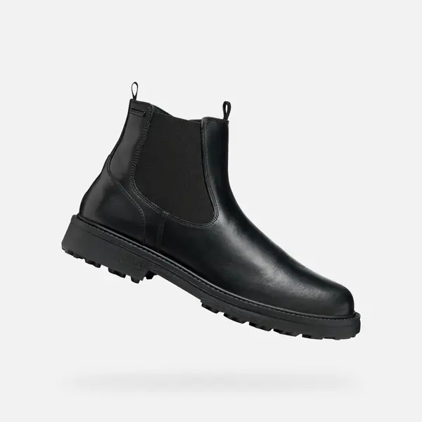 GEOX Black men's ankle boots Geox Lagorai + Grip A - Men's
