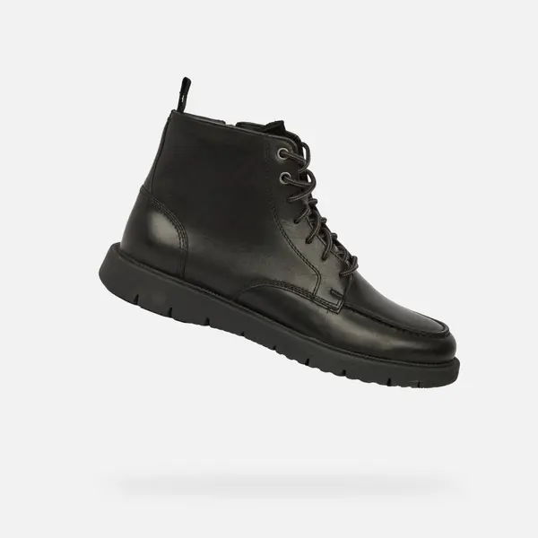 GEOX Black men's ankle boots Geox Pove - Men's