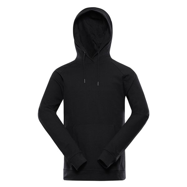 NAX Black men's basic hoodie NAX Geoc