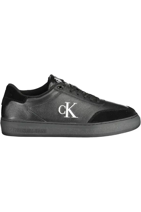 Calvin Klein Black Men's Calvin Klein Jeans Leather Sneakers