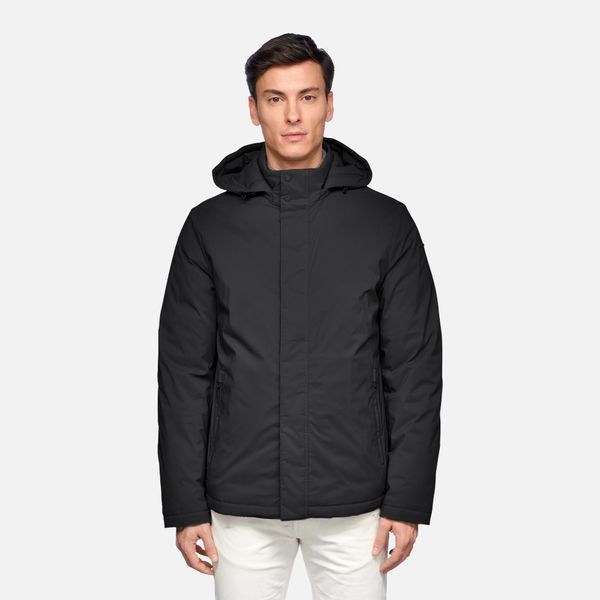 GEOX Black men's down jacket Geox Aurelio - Men