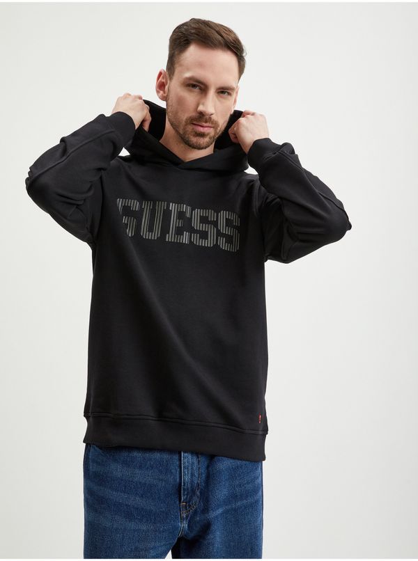 Guess Black Mens Hoodie Guess Beau - Men