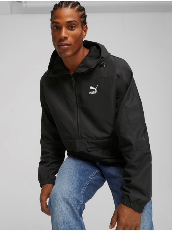 Puma Black Men's Light Anorak Puma Windbreaker - Mens