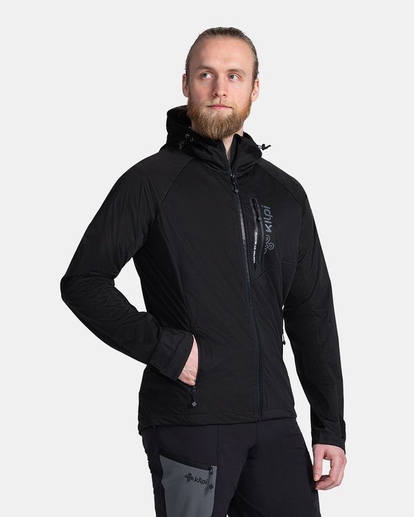 Kilpi Black men's lightweight softshell jacket Kilpi BELTRA-M