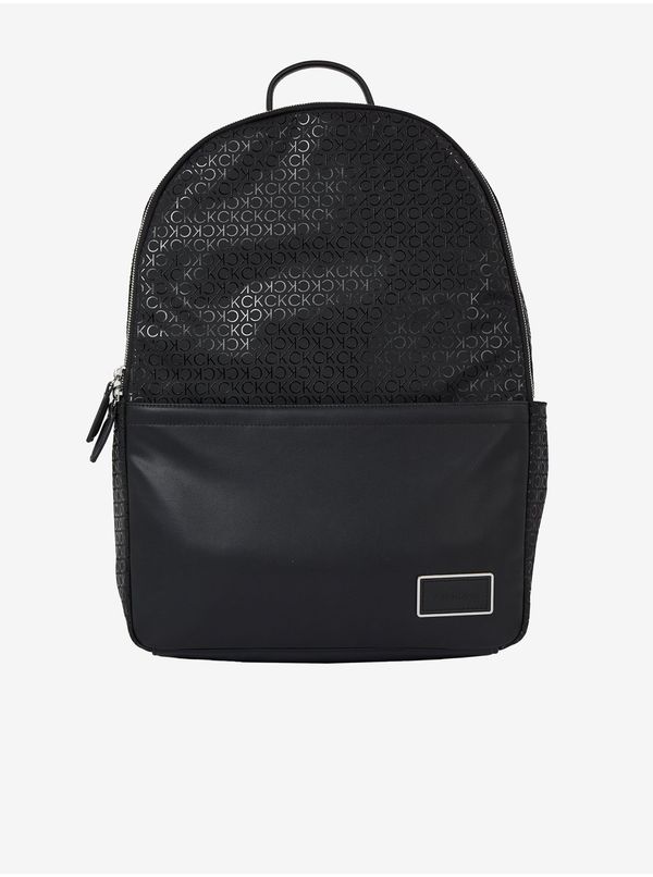 Calvin Klein Black Men's Patterned Backpack Calvin Klein - Men