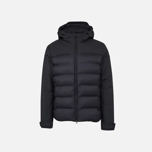 GEOX Black Men's Quilted Jacket Geox Sapienza - Mens