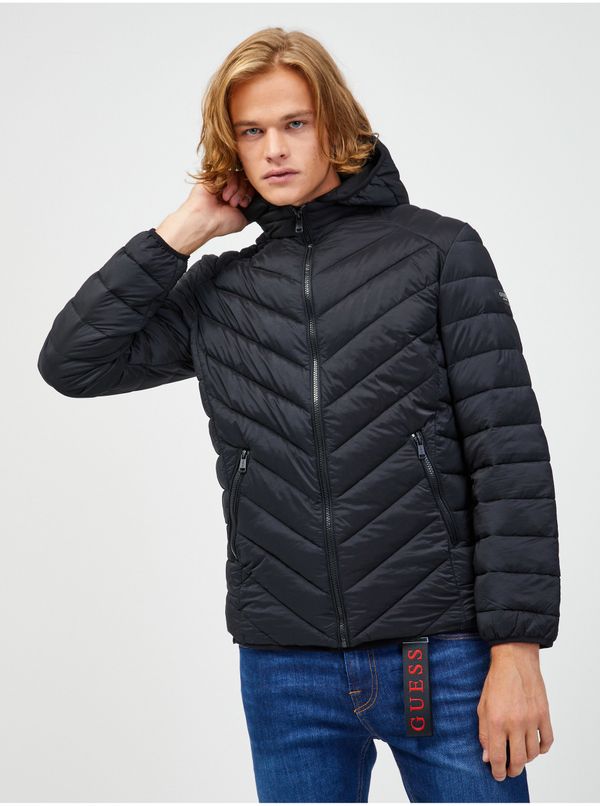 Guess Black men's quilted jacket Guess