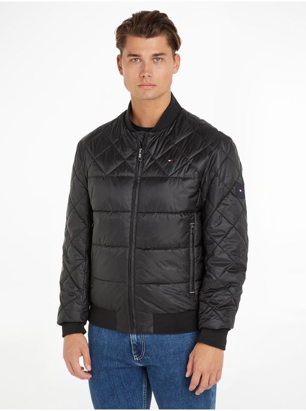 Tommy Hilfiger Black Mens Quilted Jacket Tommy Hilfiger - Men