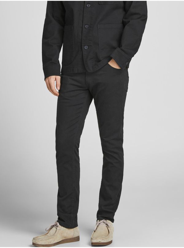 Jack & Jones Black Mens Slim Fit Jeans Jack & Jones Glenn - Men