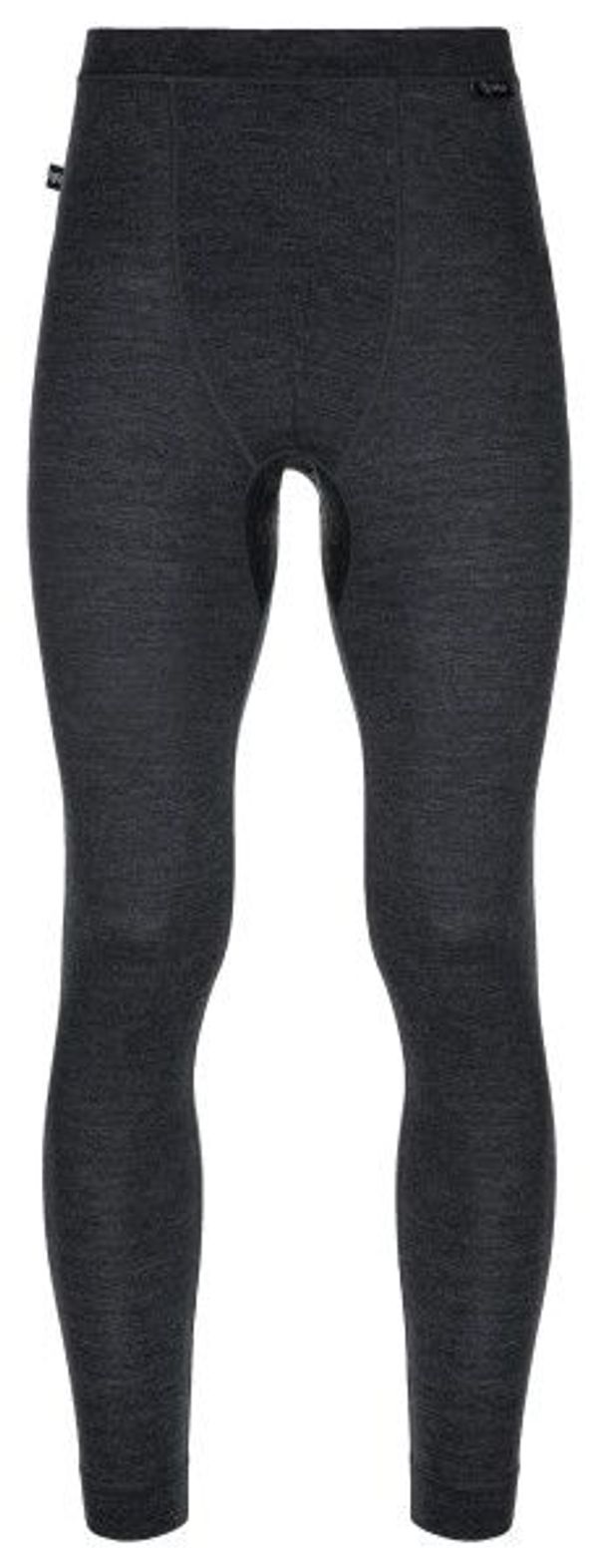 Kilpi Black men's sports leggings made of Merino wool Kilpi MAVORA BOTTOM