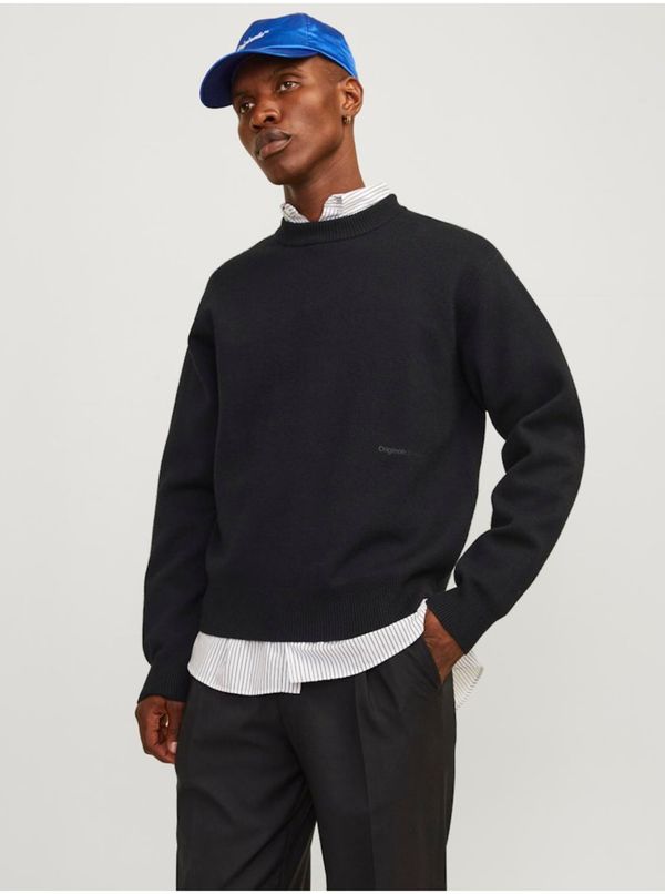 Jack & Jones Black men's sweater Jack & Jones Vester - Men's