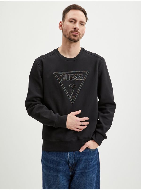 Guess Black Mens Sweatshirt Guess Vil - Men