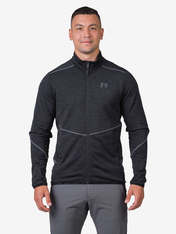 HANNAH Black men's sweatshirt with zipper Hannah Damar