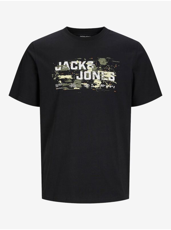 Jack & Jones Black men's T-shirt Jack & Jones Outdoor - Men's