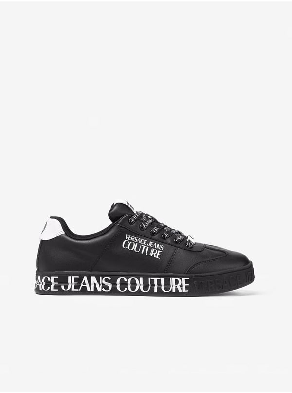 Versace Jeans Couture Black Men's Versace Jeans Couture Fondo Court 88 Leather Sneakers - Men's