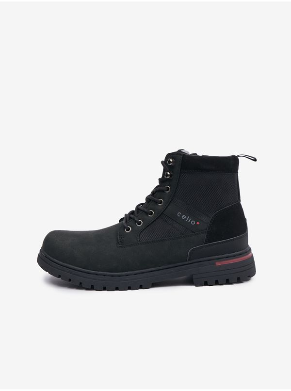 Celio Black men's winter ankle boots Celio