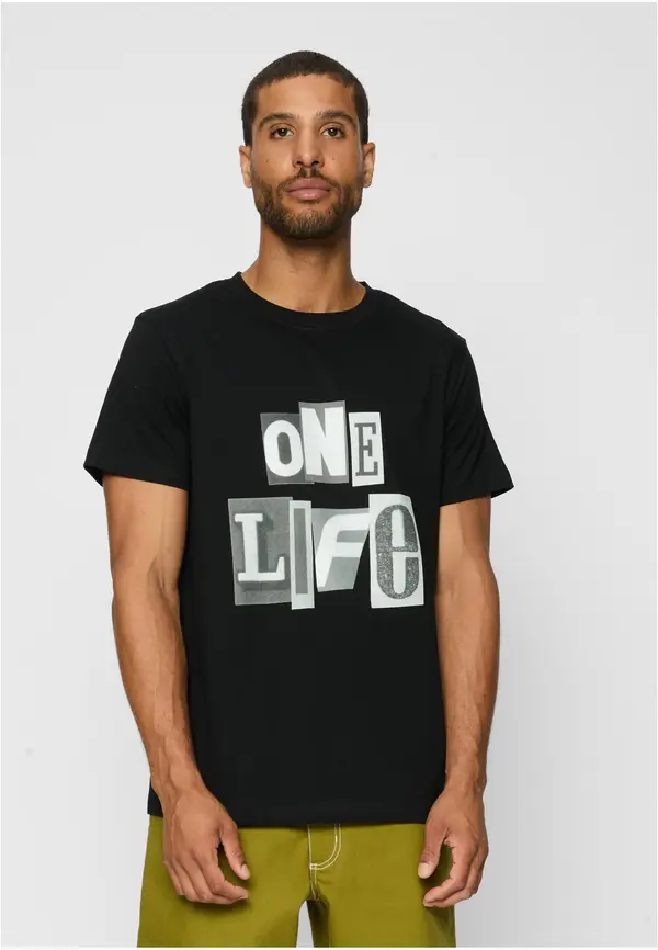 Mister Tee Black One Life T-Shirt