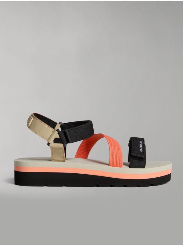 Napapijri Black-orange women's sandals NAPAPIJRI - Women's