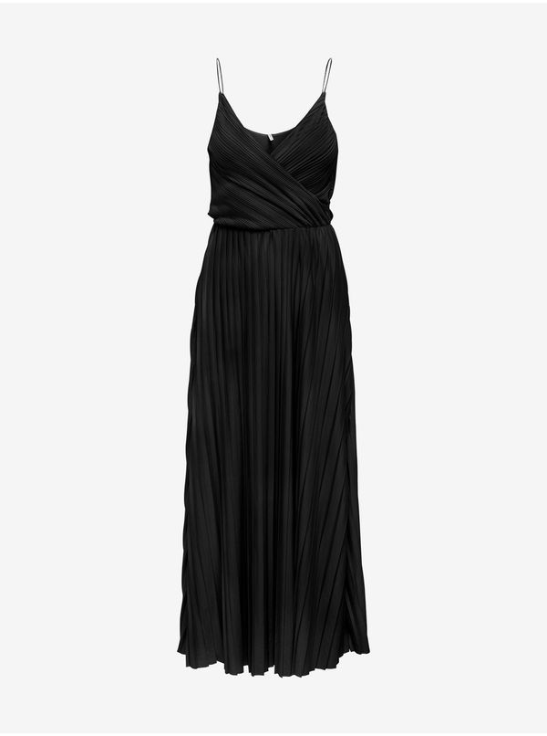 Only Black Pleated Maxi-dress ONLY Elema - Ladies
