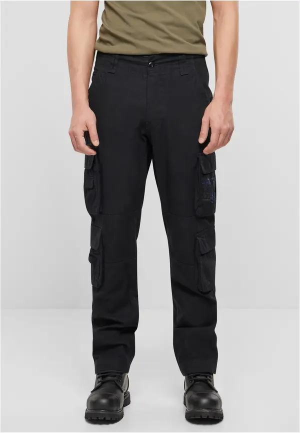 Brandit Black Pure Slim Fit Trousers