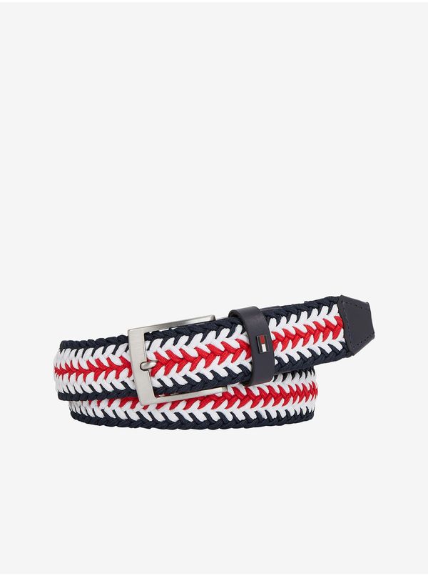 Tommy Hilfiger Black-red Mens Striped Strap Tommy Hilfiger Adan 3.5 Elasti - Men