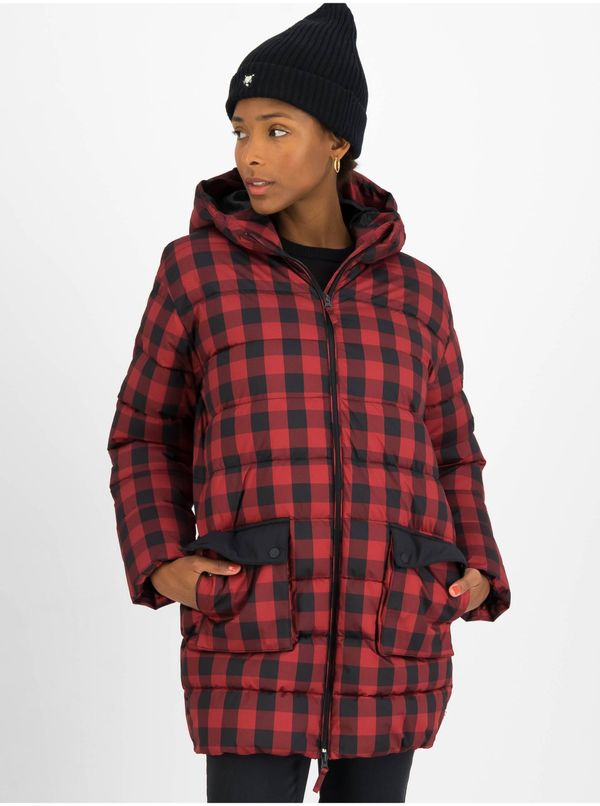 Blutsgeschwister Black-red Plaid Quilted Jacket Blutsgeschwister - Women