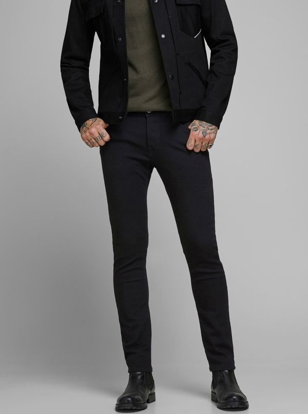 Jack & Jones Black Slim Fit Jeans Jack &amp; Jones Glenn