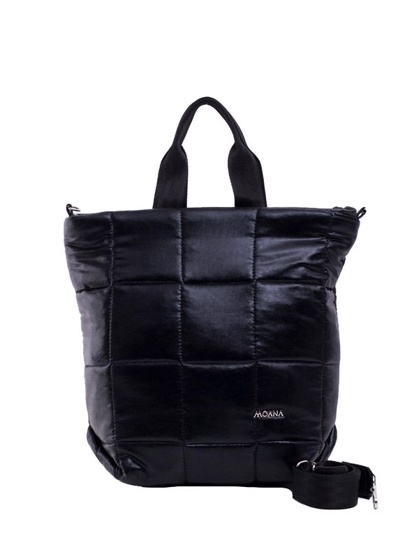 Fashionhunters Black soft quilted bag