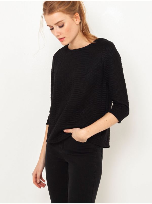 CAMAIEU Black Sweater with Three-Quarter Sleeve CAMAIEU - Women