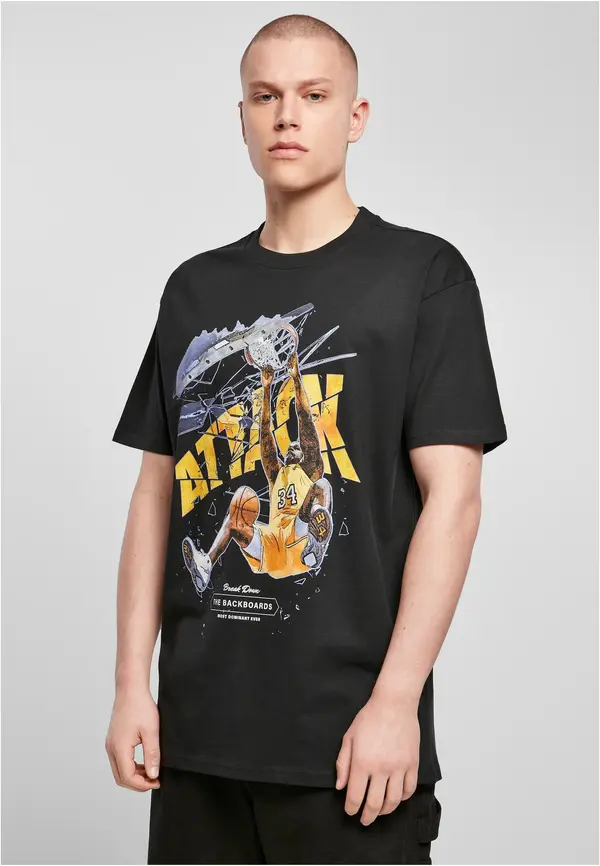 Mister Tee Black T-Shirt Attack Player Oversize