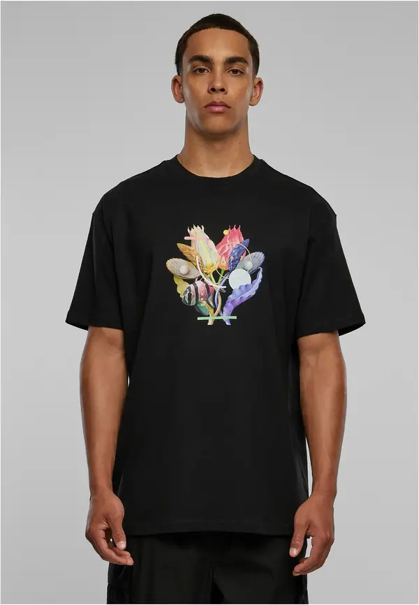 Mister Tee Black T-shirt Coral Oversize