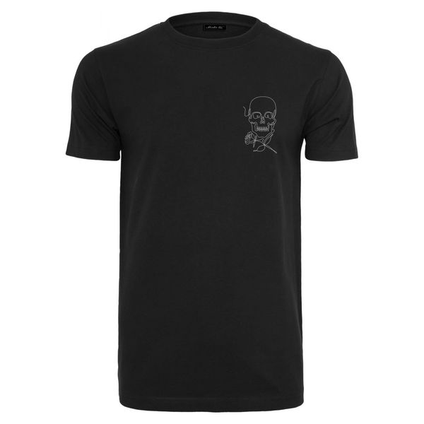 Mister Tee Black T-shirt Skull One Line