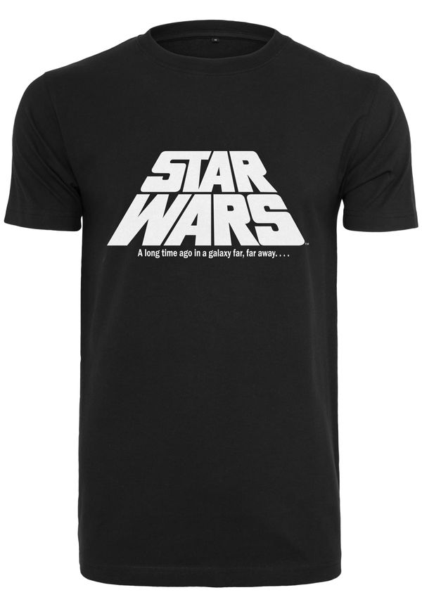 Merchcode Black T-shirt with original Star Wars logo