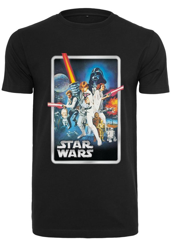 Merchcode Black T-shirt with Star Wars poster