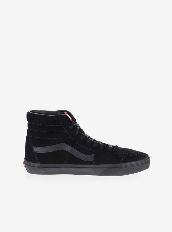 Vans Black Unisex Suede Ankle Sneakers VANS SK8-Hi - unisex