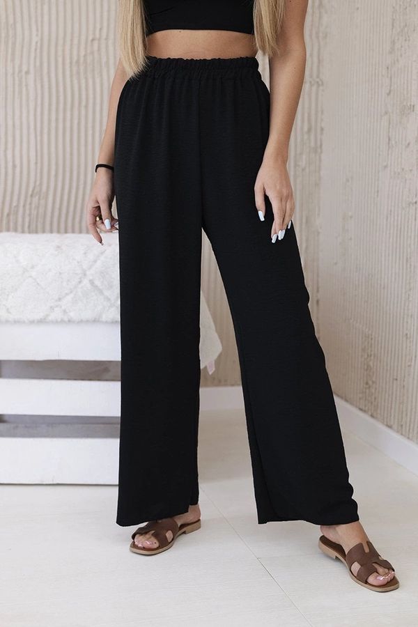 Kesi Black wide trousers