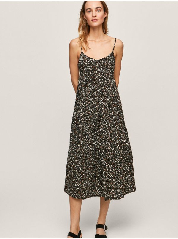 Pepe Jeans Black Women Floral Dress Pepe Jeans - Women