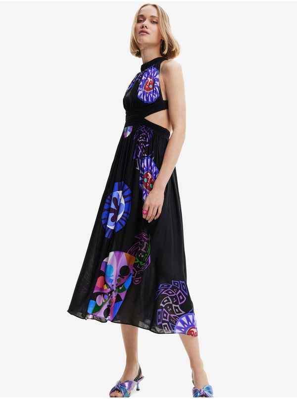 DESIGUAL Black Women Patterned Dress Desigual Sandy - Women