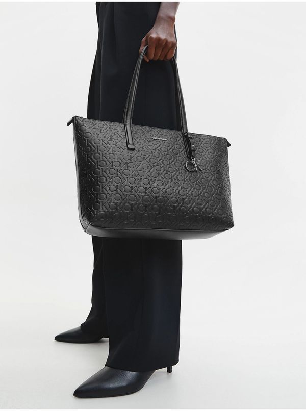 Calvin Klein Black Women Patterned Shopper Calvin Klein - Women