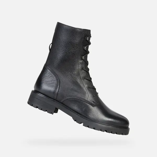 GEOX Black women's ankle boots Geox Hoara - Women's