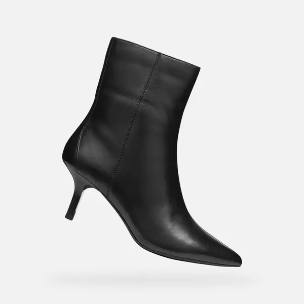 GEOX Black women's ankle boots Geox Kleopy - Women's