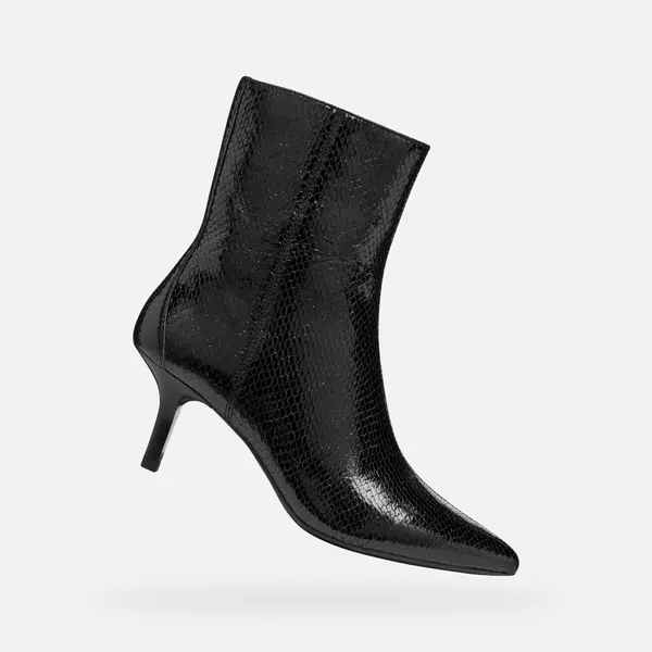 GEOX Black women's ankle boots Geox Kleopy - Women's