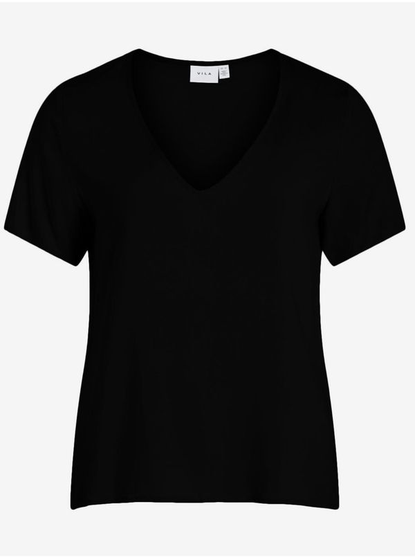 Vila Black Womens Basic T-Shirt VILA Paya - Women