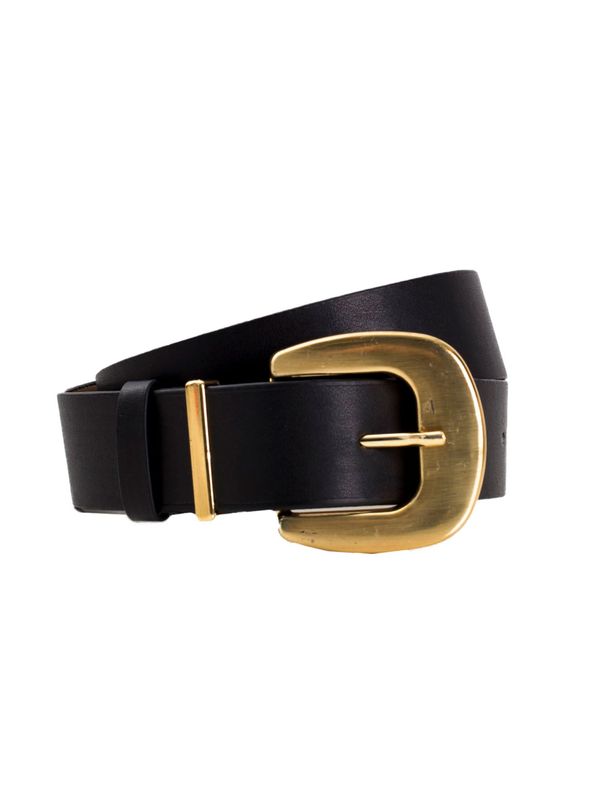 Fashionhunters Black women's belt with buckle OCH BELLA